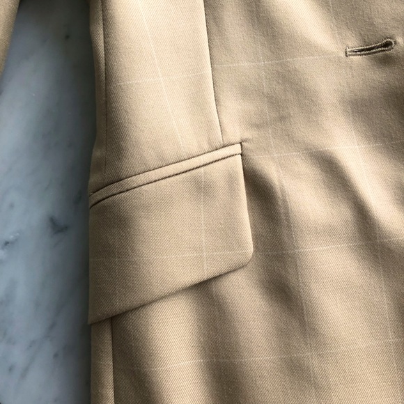 Vintage 100% Cashmere Escada Grid Oversized Blazer - Picture 6 of 6